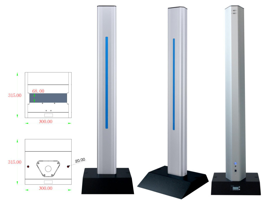 Face Recognition Device Chargeable Floor Stander With Lithium Battery